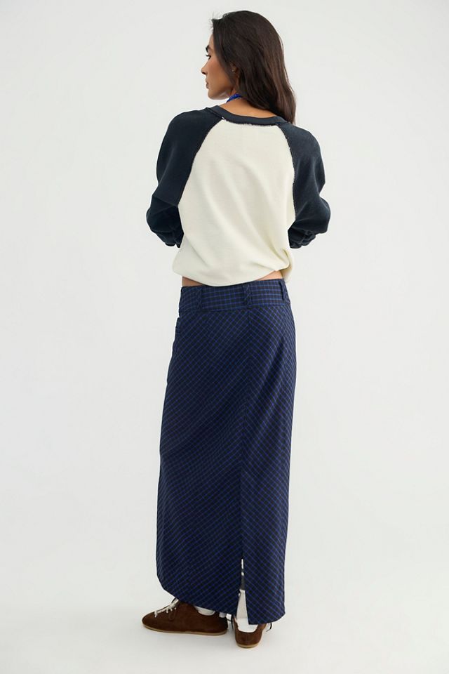 Mae Menswear Column Maxi Skirt #1