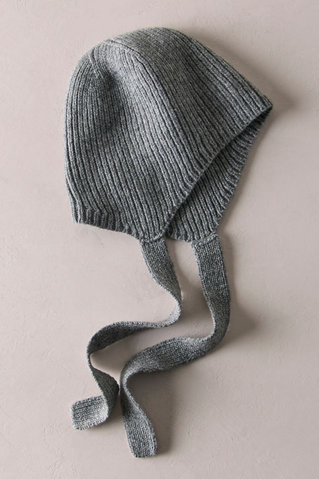 Soft Wool Tied Bonnet Hat #1