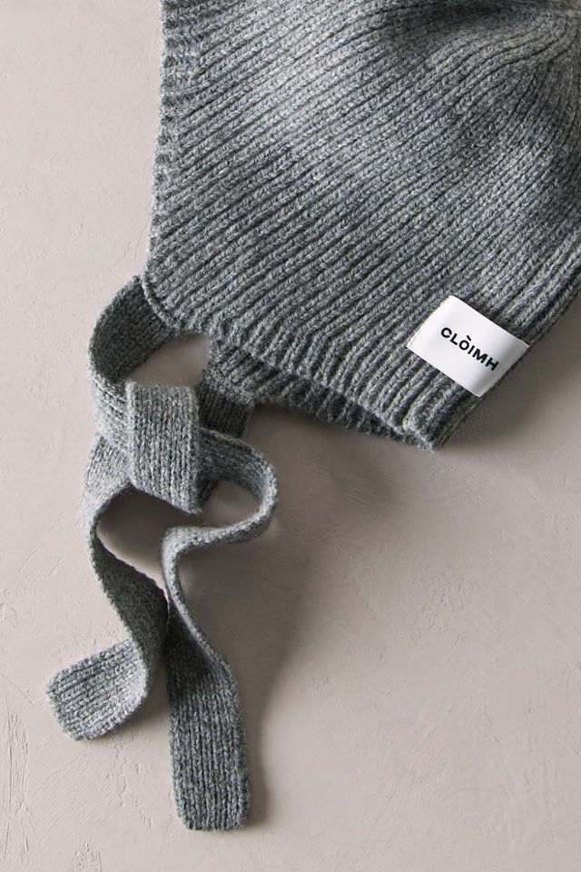 Soft Wool Tied Bonnet Hat #2