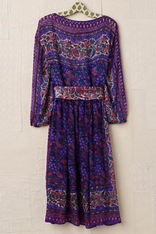 FP MART: Vintage Printed Tunic Dress With Belt