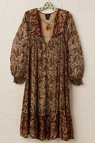 FP MART: Vintage Batik Printed Babydoll Dress
