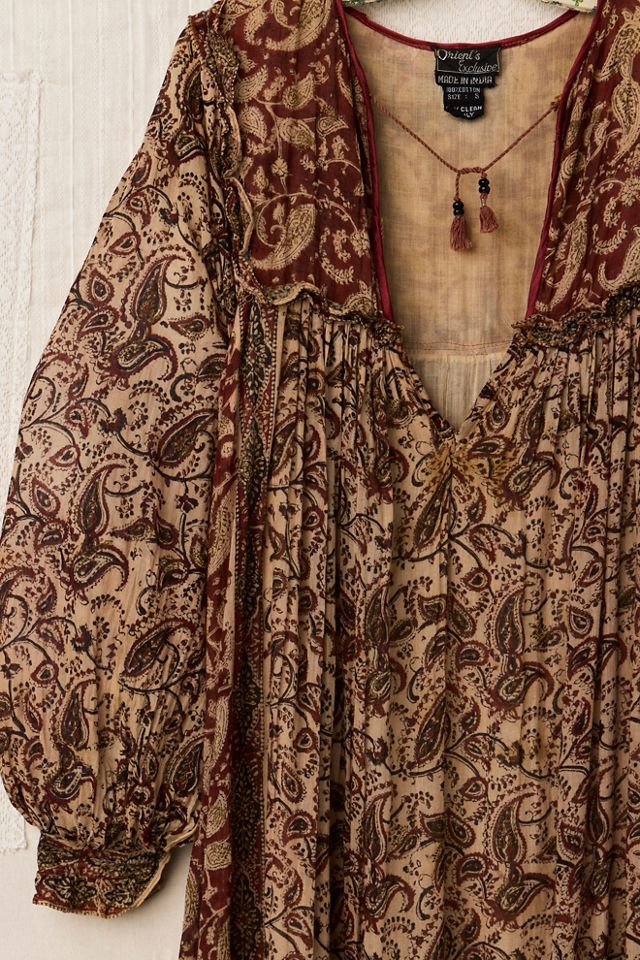 FP MART: Vintage Batik Printed Babydoll Dress #2