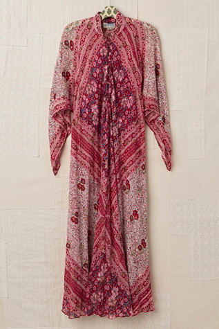 FP MART: Vintage Batik Printed A-Line Maxi Dress