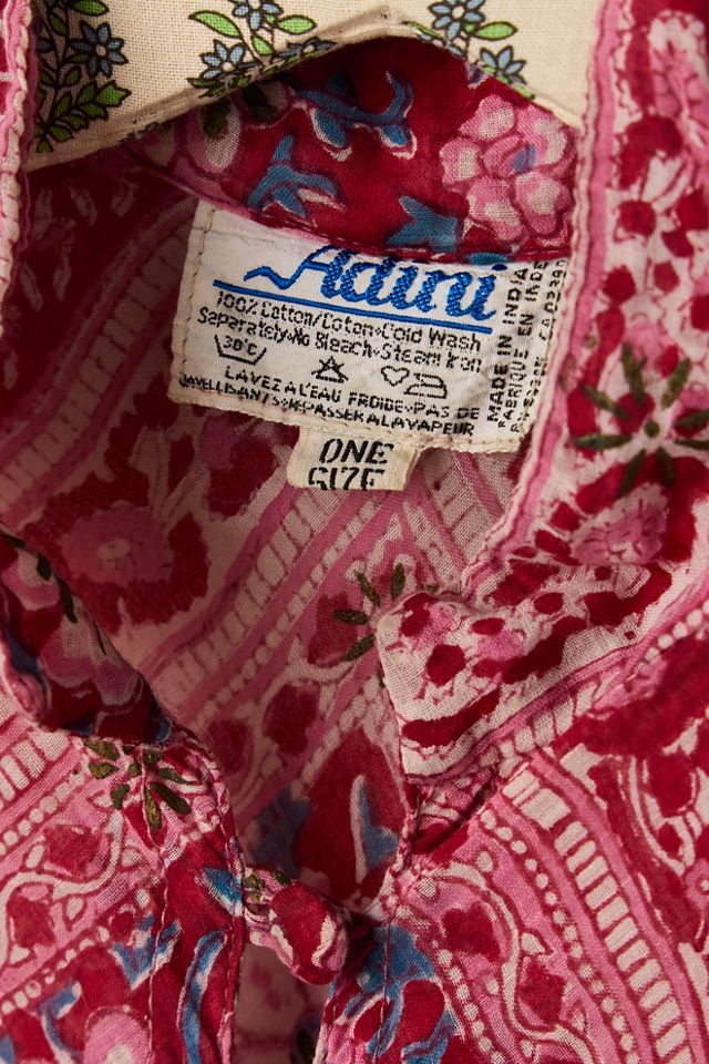 FP MART: Vintage Batik Printed A-Line Maxi Dress #3