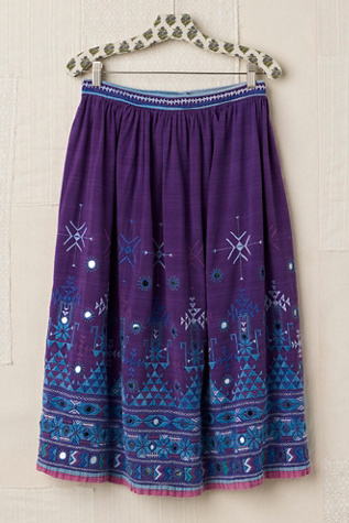 FP MART: Vintage Embroidered Mirror Skirt