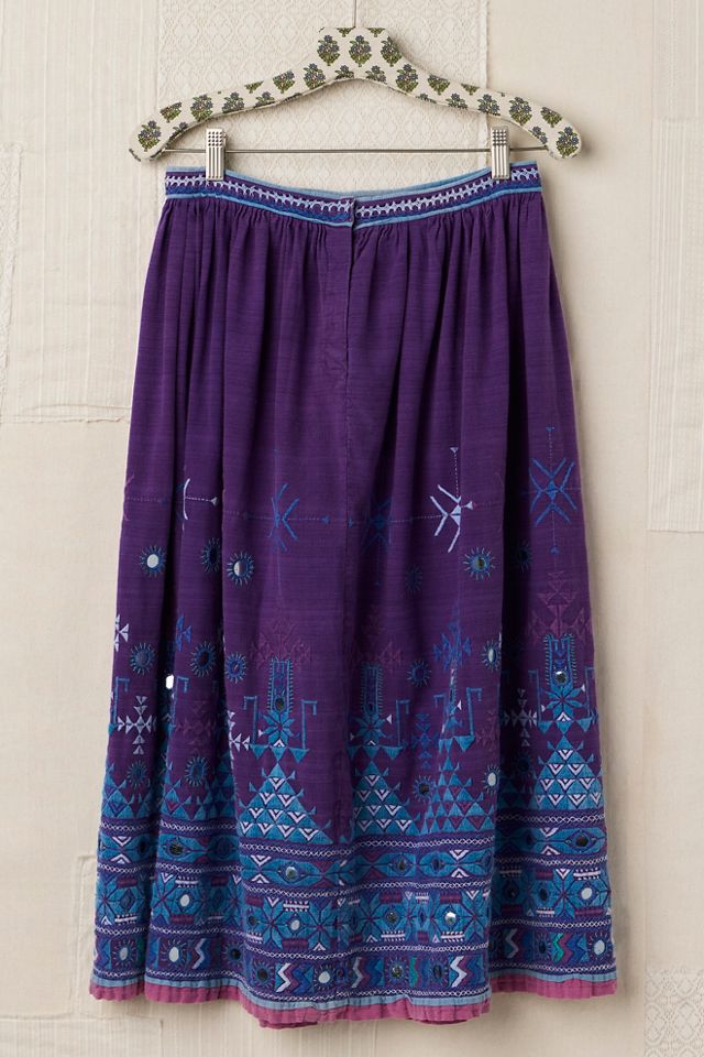 FP MART: Vintage Embroidered Mirror Skirt #1