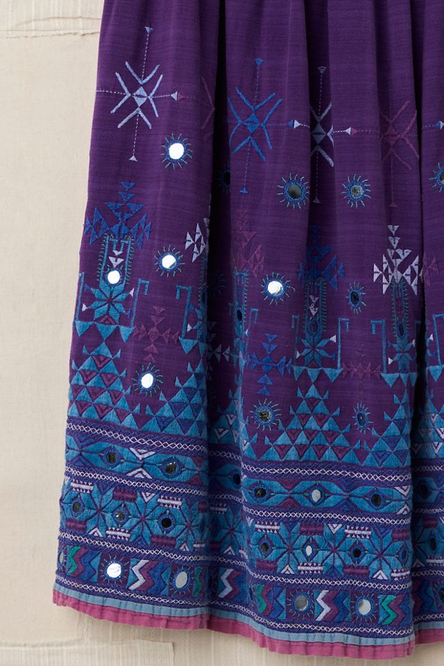 FP MART: Vintage Embroidered Mirror Skirt #2