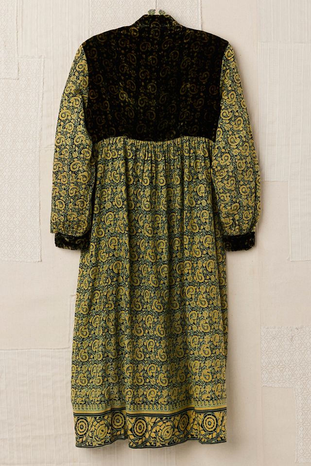 FP MART: Vintage Velvet Printed Dress #1