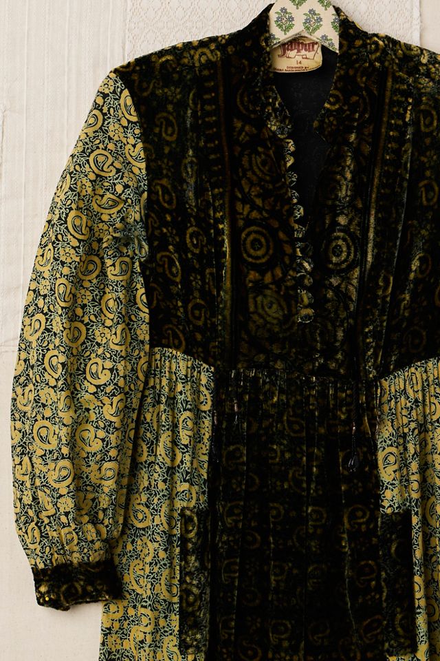 FP MART: Vintage Velvet Printed Dress #2