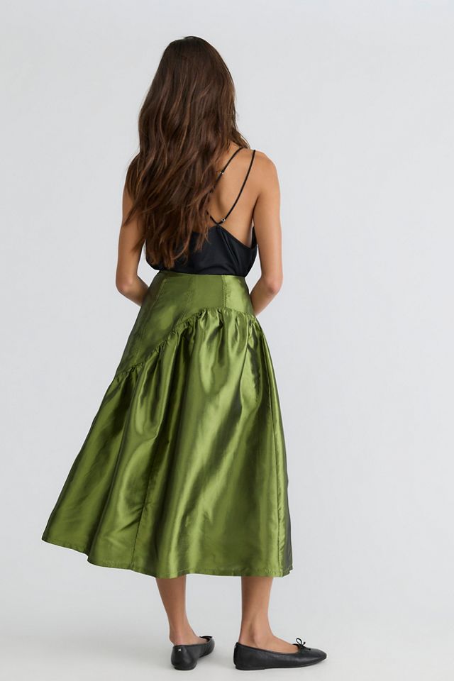Lisa Says Gah! Maeve Taffeta Midi Skirt #2