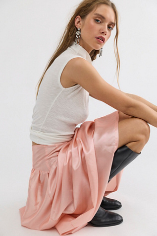Lisa Says Gah! Maeve Taffeta Midi Skirt