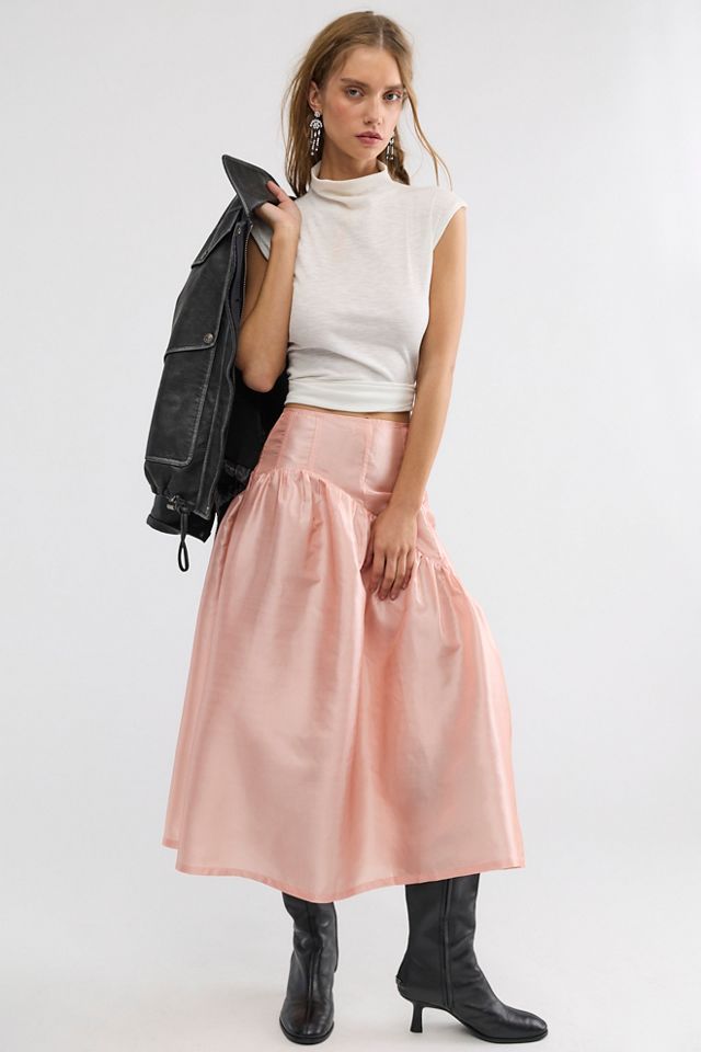 Lisa Says Gah! Maeve Taffeta Midi Skirt #2