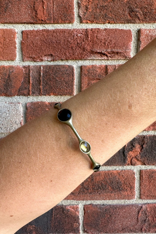 Vintage 1990s Pewter with Stones Bracelet Selected by Cherry