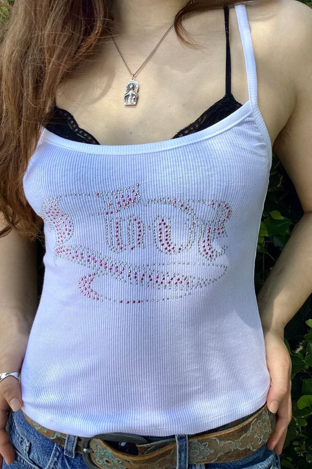 Vintage Y2K Bejeweled Love Tank Selected by Cherry #1