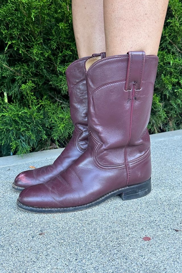 Eggplant Justin Vintage Boots Selected by Picky Jane #2