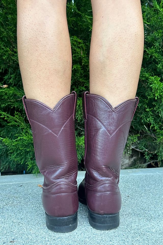 Eggplant Justin Vintage Boots Selected by Picky Jane #3