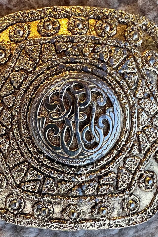 Vintage Gold Metal Belt Buckle Selected by Picky Jane #3