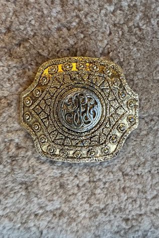 Vintage Gold Metal Belt Buckle Selected by Picky Jane