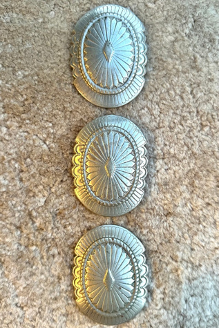 Antique Vintage Large Southwestern Belt Conchos Selected by Picky Jane