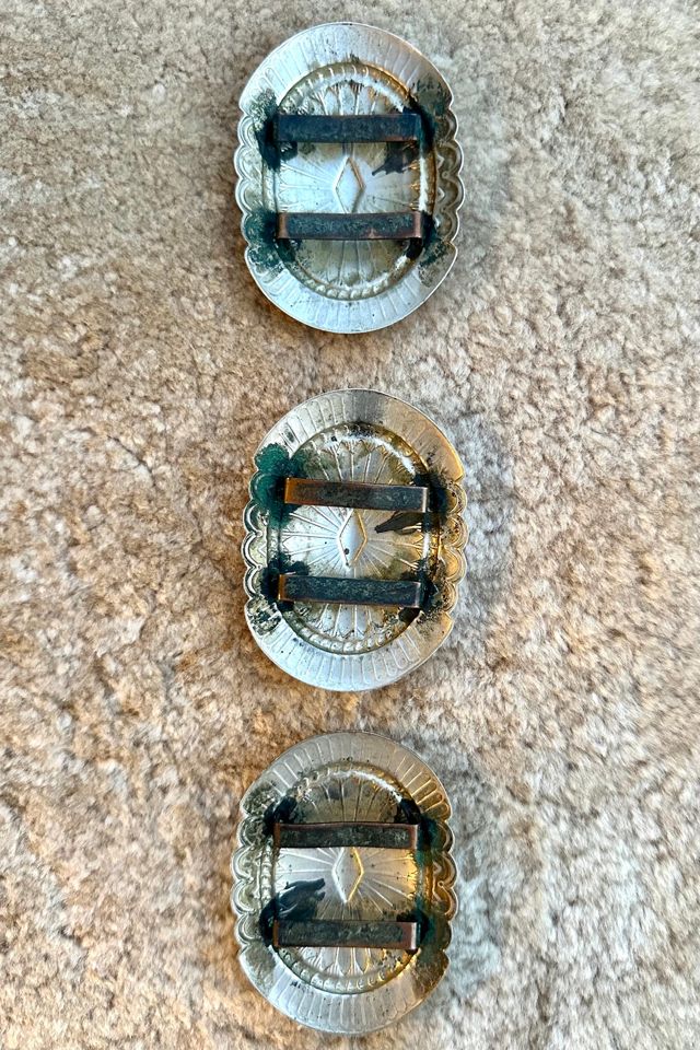 Antique Vintage Large Southwestern Belt Conchos Selected by Picky Jane #3