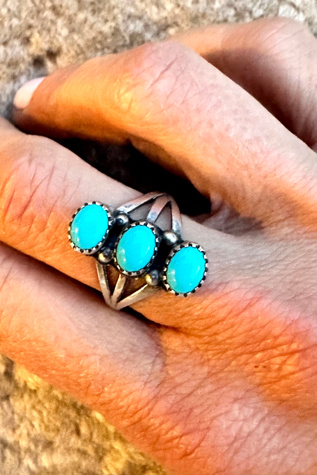 Sterling Silver and Turquoise Ring Selected by Picky Jane