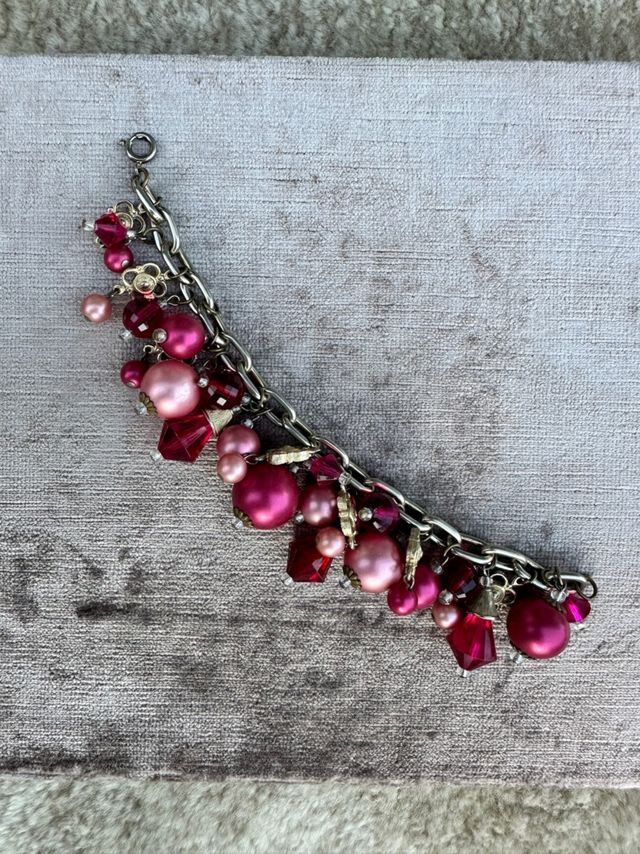 Pink Novelty Charm Dangle Bracelet Selected by Picky Jane #3