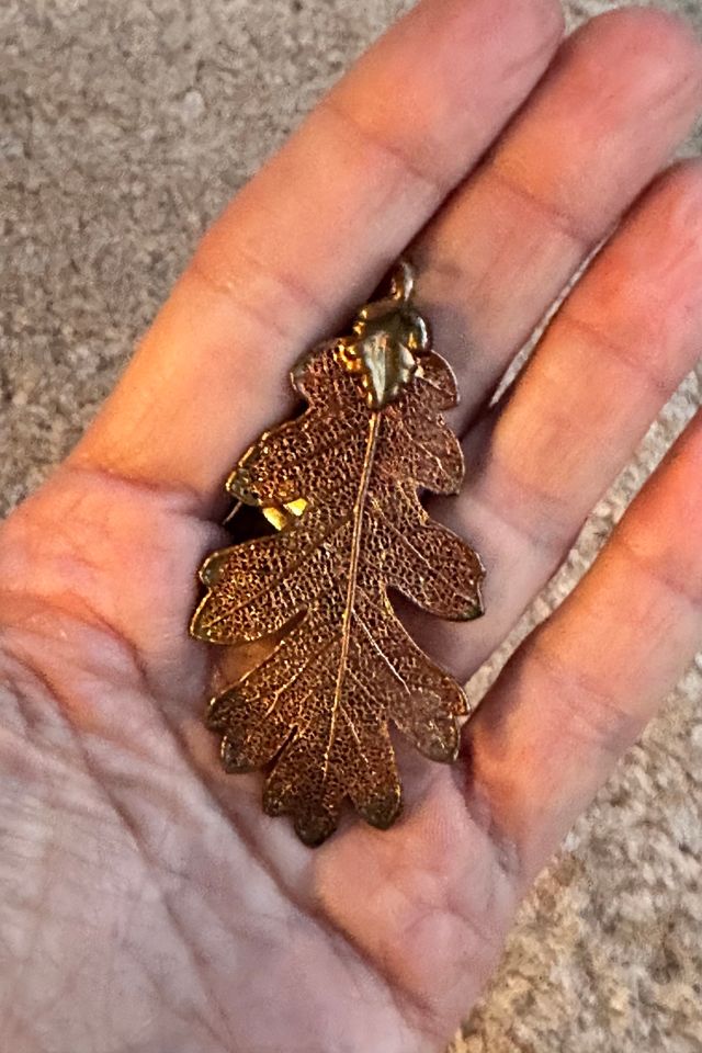 Vintage Filigree Leaf Pendant Selected by Picky Jane #1