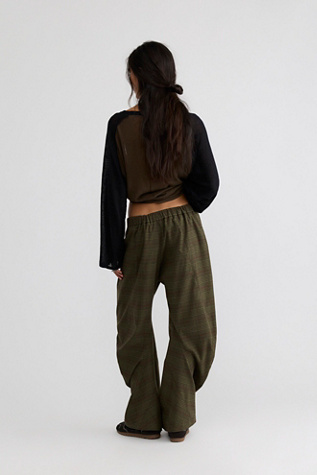 Женские брюки Free People Crowd Pleaser Twisted Menswear Pull-On, цвет: Армейский комбинированный — фото 2