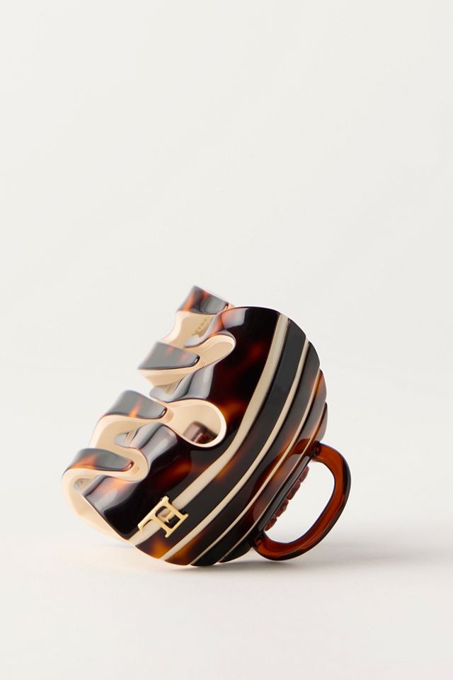 France Luxe Stripe Large Claw Clip #1