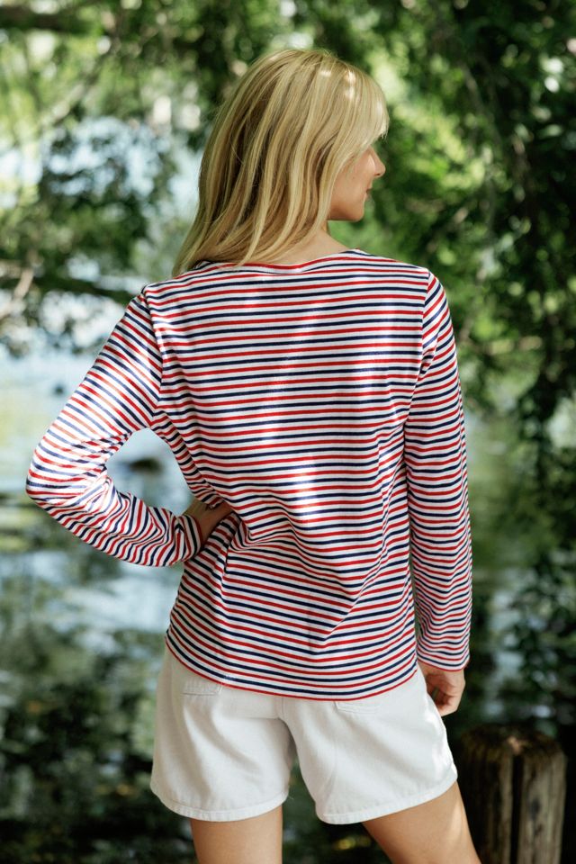 2000s Le Slip Francais Breton Striped Shirt by Lauren Owen of Texas #2