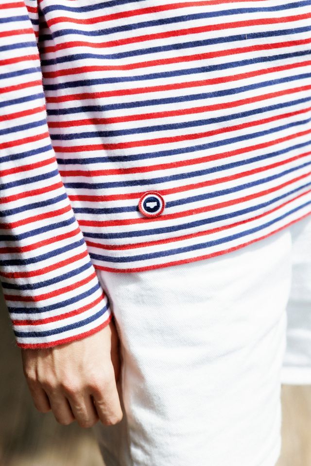 2000s Le Slip Francais Breton Striped Shirt by Lauren Owen of Texas #3
