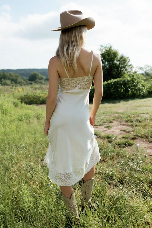 1930s Lace-Trimmed Bias-Cut Slip Dress by Lauren Owen of Texas #2