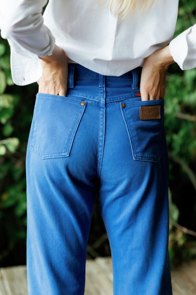 1980s Royal Blue Cowboy Cut Jeans by Lauren Owen of Texas #3