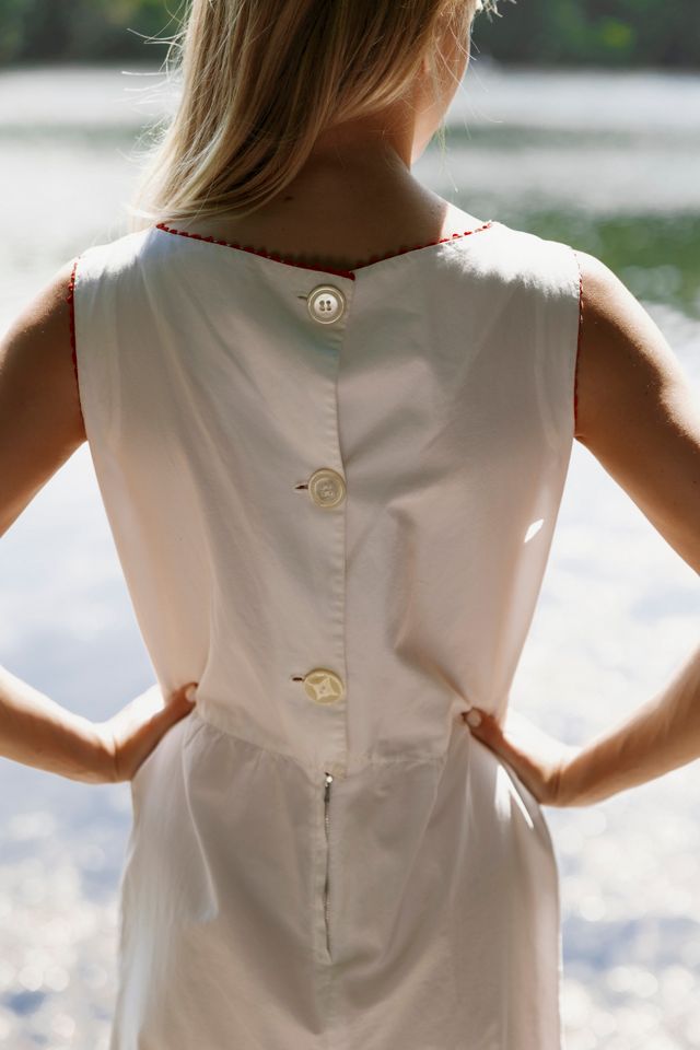 1960s Ric-Rac Trimmed Cotton Mini Dress by Lauren Owen of Texas #2