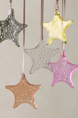 Small Glass Star Ornament