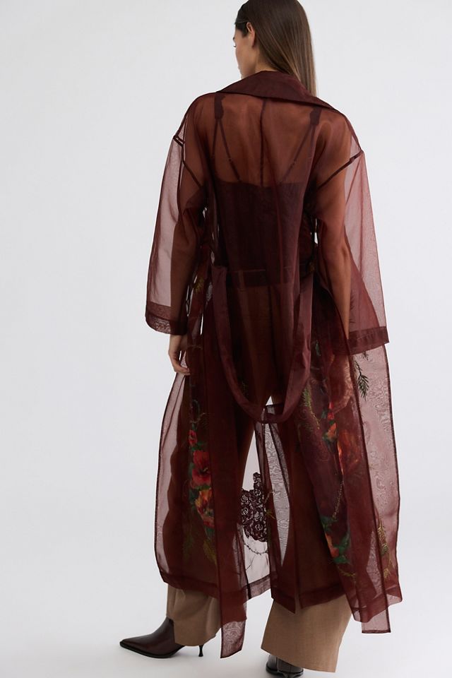 Nigel Preston Embroidered Organza Trench #1