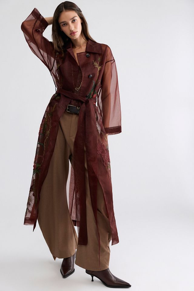 Nigel Preston Embroidered Organza Trench #2