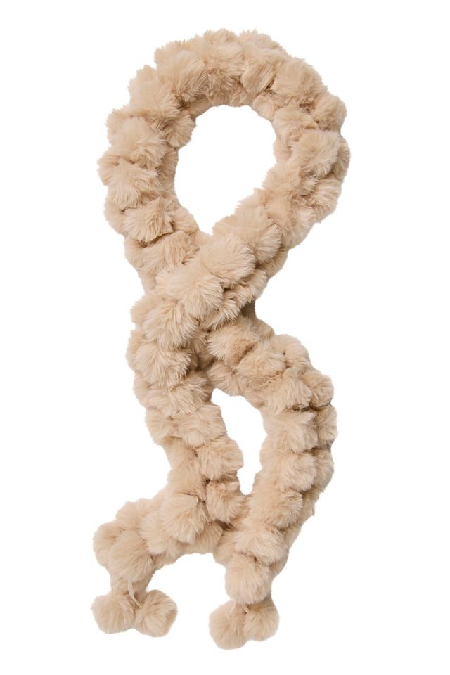 Kiss Kiss Pom Scarf #3