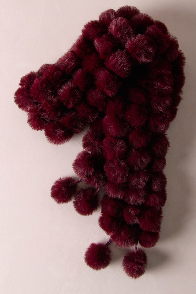 Kiss Kiss Pom Scarf #1