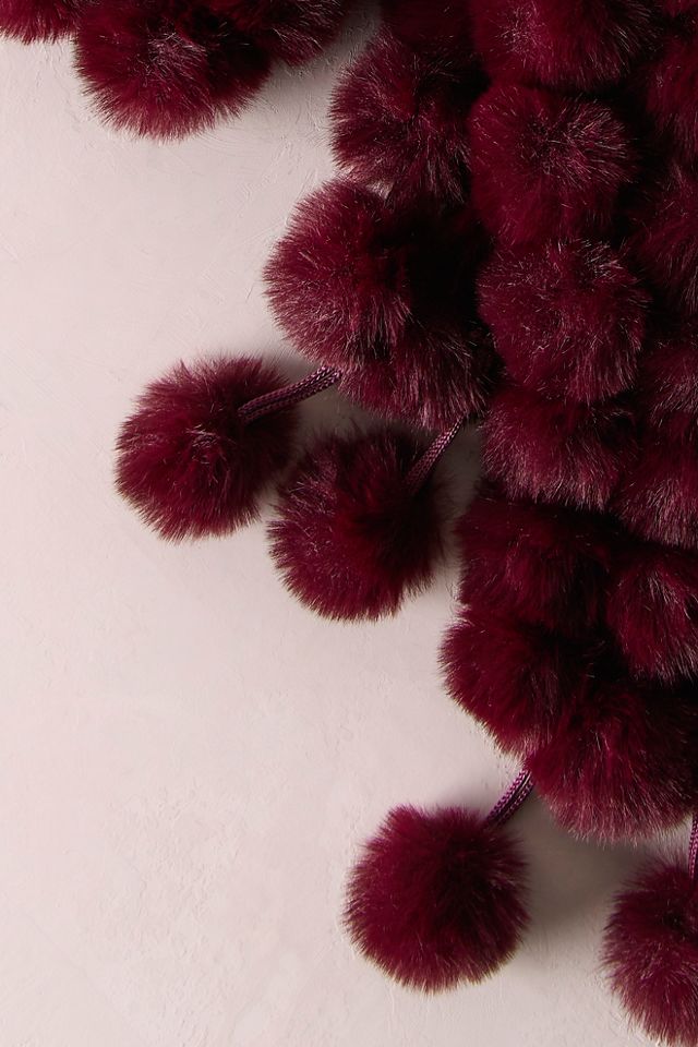 Kiss Kiss Pom Scarf #2