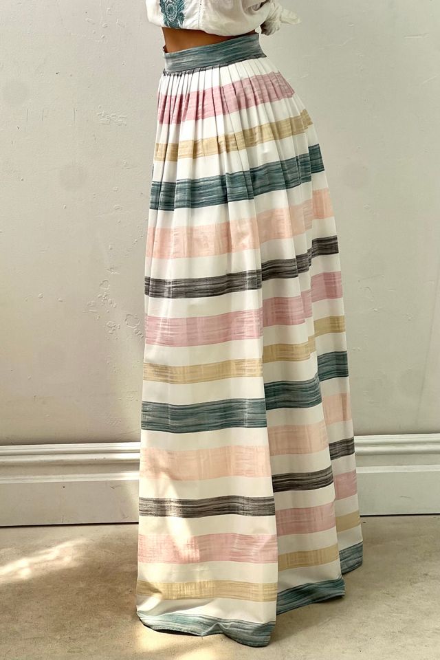 Vintage Striped Maxi Ballgown Skirt Selected by Anna Corinna #2
