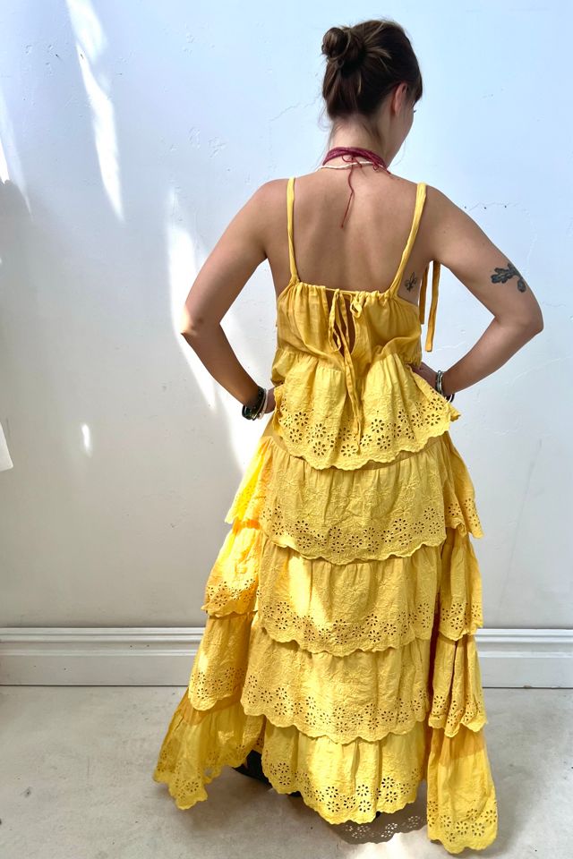 Vintage Sunny Tiered Eyelet Maxi Dress Selected by Anna Corinna #2