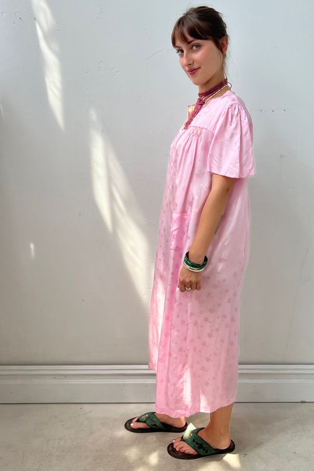 Vintage Embroidered Silky Dress Selected by Anna Corinna #1