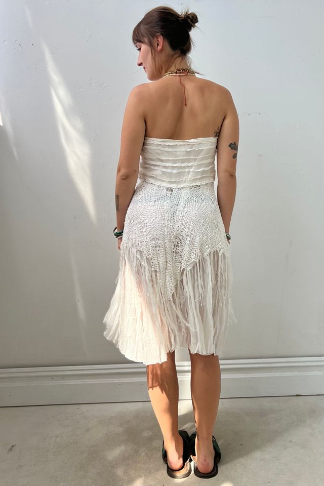 Vintage Crocheted Chiffon Dress Selected by Anna Corinna #1