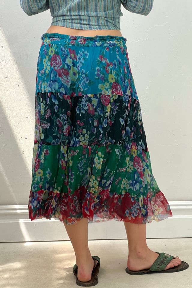 Vintage Chiffon Tiered Skirt Selected by Anna Corinna #1