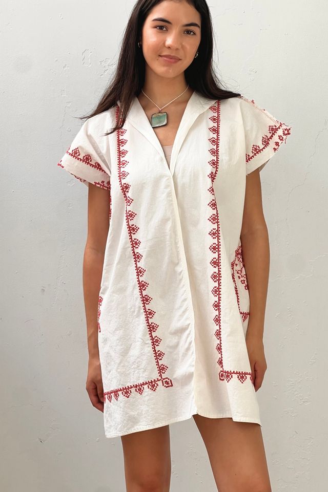 Anna Corinna Reworked Vintage Cross Stitch Smock Dress #2