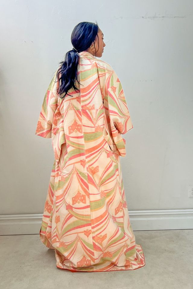 Vintage Sunny Ikat Silk Kimono Selected by Anna Corinna #2