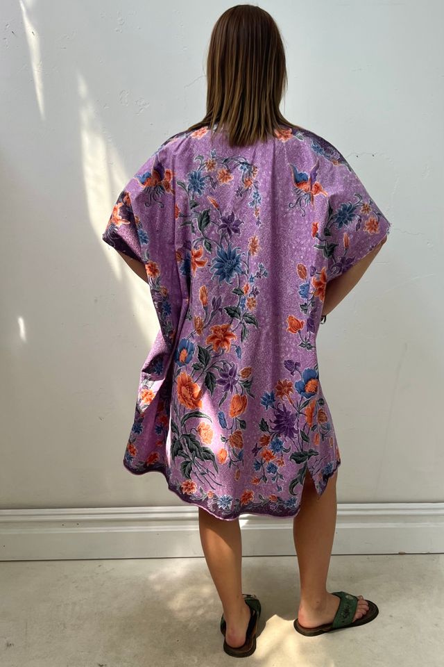 Anna Corinna Reworked Vintage Plum Batiq Smock Dress #1