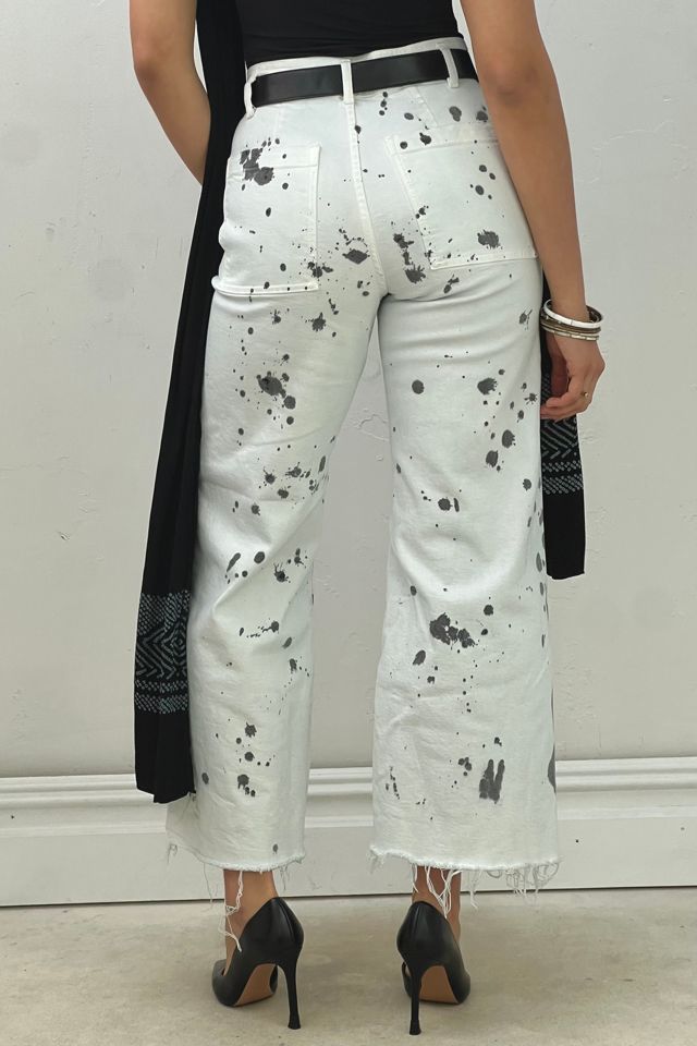 Anna Corinna Reworked Vintage Paint Splattered Flare jeans #1