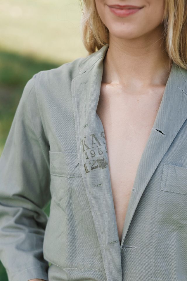 1960s Danish Military Twill Chore Jacket by Lauren Owen of Texas #3